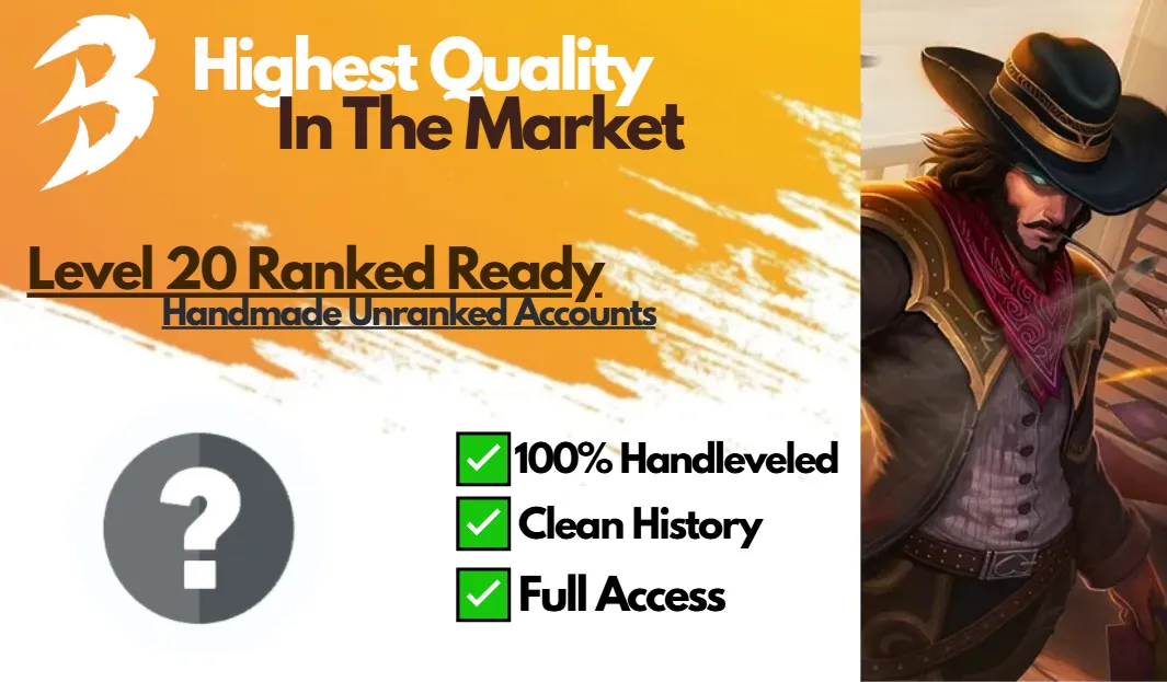 【 EU 】∙ Level 20 ✅ Handmade ⭐ Unranked Smurf ⚡ Ranked Ready ✅ Unverified Email 🚚 Instant Delivery